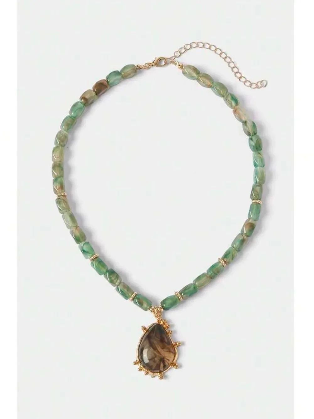 Boho beaded necklace #2741
